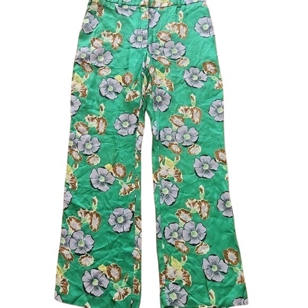 Tara Jarmon Garden Party Floral Retro Boho Maxxing Hippie Luxe Mod Medium Satin